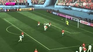 UEFA Euro 2012  Czech Republic vs Portugal  quarter final  21062012  PES 2012 HD [upl. by Pacorro]