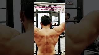 gymstanding barbell shoulder pressmotivationtrainingdhaar fitness studiogym loverJai Hanuman [upl. by Arakat]