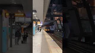 Intercity V Set train arriving at Chatswood Station trains railway transport shorts travel [upl. by Aksoyn]