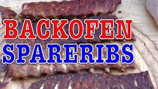 Spareribs Ribs Rippchen aus dem Backofen  Klaus grillt [upl. by Zrike]