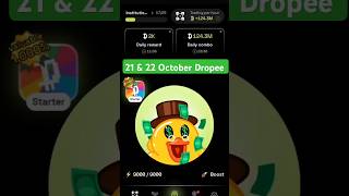 Dropee Daily Combo Card  21 amp 22 October Dropee Daily Combo Card  dropee dropeeairdrop airdrop [upl. by Nnaharas326]