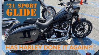 2021 Harley Davidson Sport Glide HONEST Review First Ride 4k Test Drive [upl. by Eixid]