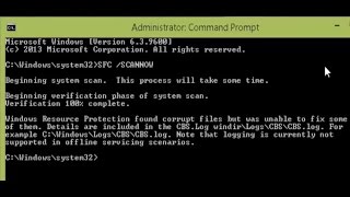 How To Fix  Windows Resource Protection found corrupt files [upl. by Claretta]