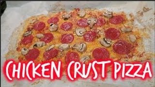 Easy KetoLow Carb Chicken Crust Pizza  I Was SO Scared [upl. by Hanan]