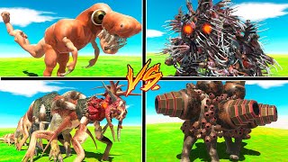 HUMANUSAURUS REX VS MONSTRUOS MUTANTES  ANIMAL REVOLT BATTLE SIMULATOR [upl. by Macur]