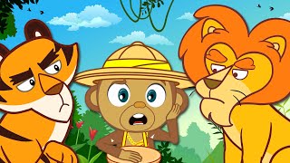 जंगल जंगल Jungle Song For Kids  HooplaKidz Hindi [upl. by Randene]