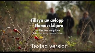 Tillsyn av avlopp slamavskiljare [upl. by Zarla]