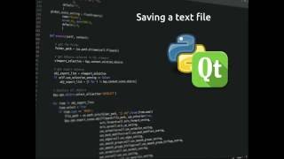 PyQt5 Lesson 12 Saving text files [upl. by Tips]