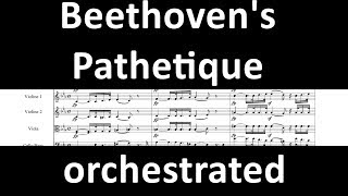 Beethovens Sonata Pathetique  ORCHESTRATED by Anton Bruckner [upl. by Yanad]