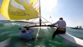 Hobie 16 Racing Thrills Chills amp Spills [upl. by Nemraciram]