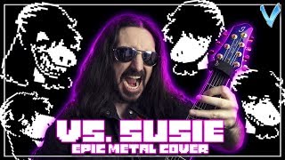 DELTARUNE  Vs Susie EPIC METAL COVER Little V [upl. by Anisirhc932]