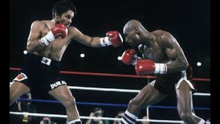 Marvin Hagler Vs Roberto Duran Highlights A Great Fight [upl. by Nyssa338]