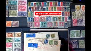 Briefmarken wertvoll Schatzsuche in Dieters Briefmarken  Kiste Teil 4 [upl. by Stovall692]