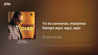 Permitame  Tony Dize Yandel Letra  Lyrics [upl. by Woll492]