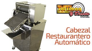 Cabezal restaurantero automático para tortilla de diferentes tamaños  tortimaqcommx [upl. by Ahsilek237]