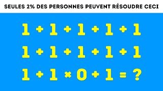 9 énigmes Mathématiques Qui Vont Rendre Perplexe Même Tes Amis Les Plus Intelligents [upl. by Margo527]