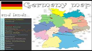 Lied über alle deutschen Bundesländer  Eine musikalische Reise durch Deutschland [upl. by Elcarim]