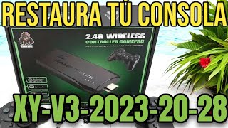 Restaura tu Gamestick 4k Lite XY V3 2023 20 28 si no prende no da señal o queda en loading [upl. by Sanchez]