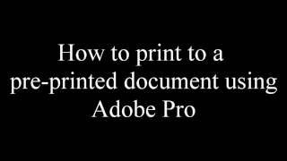 Print to preprinted forms [upl. by Nefen]