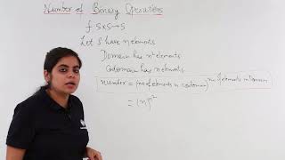 Class 12th – Number of Binary Operations  Relation and Functions  Tutorials Point [upl. by Hewe]