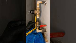 Replacing a water pressure regulator and shut off valve on CPVC 💦 plumbing plumber asmr diy [upl. by Cherrita]