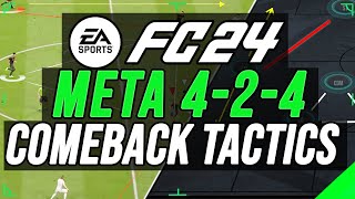 BEST META 424 TACTICS TO WIN MORE GAMES FC 24 [upl. by Anitrak94]