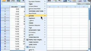 Linear Regression  SPSS part 1 [upl. by Tybald]