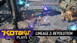 Kotaku Plays Lineage 2 Revolution Sort Of [upl. by Aivul947]