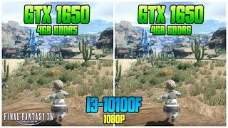 GTX 1650 gddr5 vs GTX 1650 gddr6 with i310100F  Final Fantasy XIV [upl. by Nitsu883]