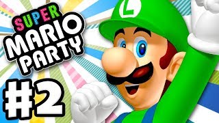 Super Mario Party  Gameplay Walkthrough Part 2  King Bobombs Powderkeg Mine Nintendo Switch [upl. by Selrhc515]