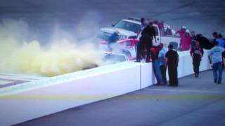 2010 Legends of Nascar Larry Pearson Crash [upl. by Sherrard]