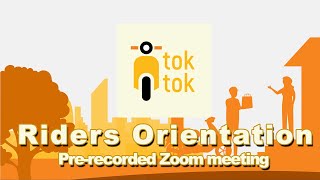 TOKTOK  RIDERS ORIENTATION [upl. by Ange]