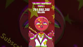 THE MOST MANPOWER shorts countryballs countryhumans statehumans [upl. by Sid]