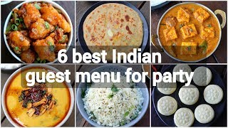 indian dinner party menu at home  indian dinner party recipes  guest menu ideas indian [upl. by Nylatsirhc]