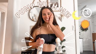 pump with me for 24 hours lactation induction edition [upl. by Kcirej]