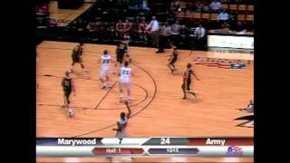 Army Athletics Mens Basketball vs Marywood Recap [upl. by Annol170]