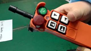 F21 4D double speed industrial wireless radio remote control for crane and hoist [upl. by Dahc]