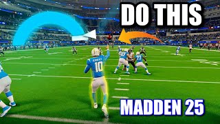 HOW TO MASTER SKILL BASED PASSING IN MADDEN 25  BEST PASSING SETTINGS  Become an ELITE PASSER [upl. by Arahsat]