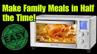 Secura Air FryerOven Combo Review Make Family Meals Easier [upl. by Avron229]