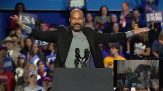 Keegan Michael Key speech urges vote The only choice is Harris and Walzpolitics kamalaharris [upl. by Durman]