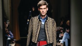 Balmain FallWinter 2016 Menswear Show [upl. by Brace963]