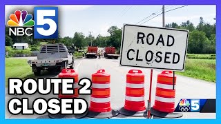 US Route 2 closed in East St Johnsbury due to failing bridge [upl. by Jamille]