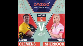 PDC Grand Slam of Darts 2021 11 16  Gabriel Clemens vs Fallon Sherrock  HUN [upl. by Joappa685]