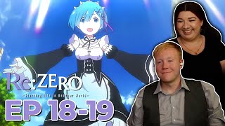 Facing the Ordeal SubaruRem vs the White Whale  ReZero s1 Episodes 1819 Reaction [upl. by Sylirama]