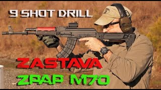 MTS 9 Shot Drill with ZPAP M70 AK47 [upl. by Georgie]