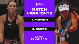 Camila Osorio vs Jule Niemeier  2023 Lyon Round of 16  WTA Match Highlights [upl. by Ardnoek402]