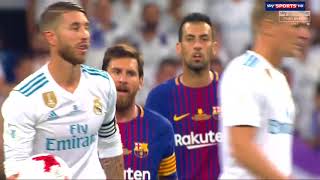 Sergio Ramos Trolling Lionel Messi Real Madrid vs FC Barcelona [upl. by Collimore]