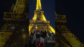 Night view of Eiffel Tower in Paris Travel ✈ 🇨🇵 [upl. by Karlie]