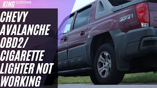 chevy avalanche obd 2 and cigarette lighter not working [upl. by Tjon156]