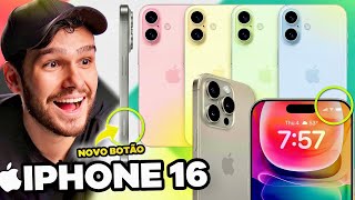 TUDO SOBRE O NOVO IPHONE 16 VAZOU MUITA COISA [upl. by Iel]